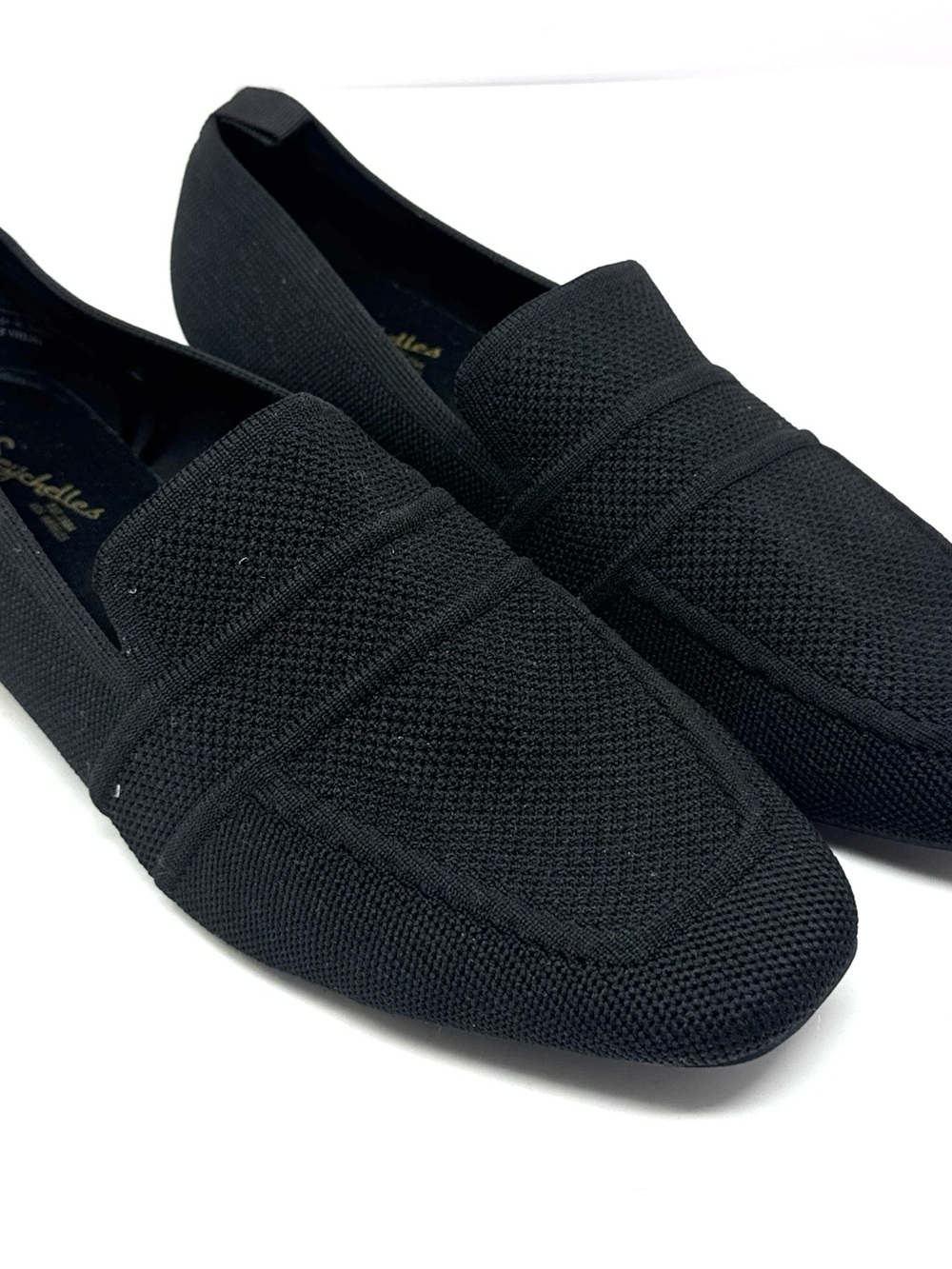 NEW Seychelles Black Knit Loafers Flats Women’s Size 8.5